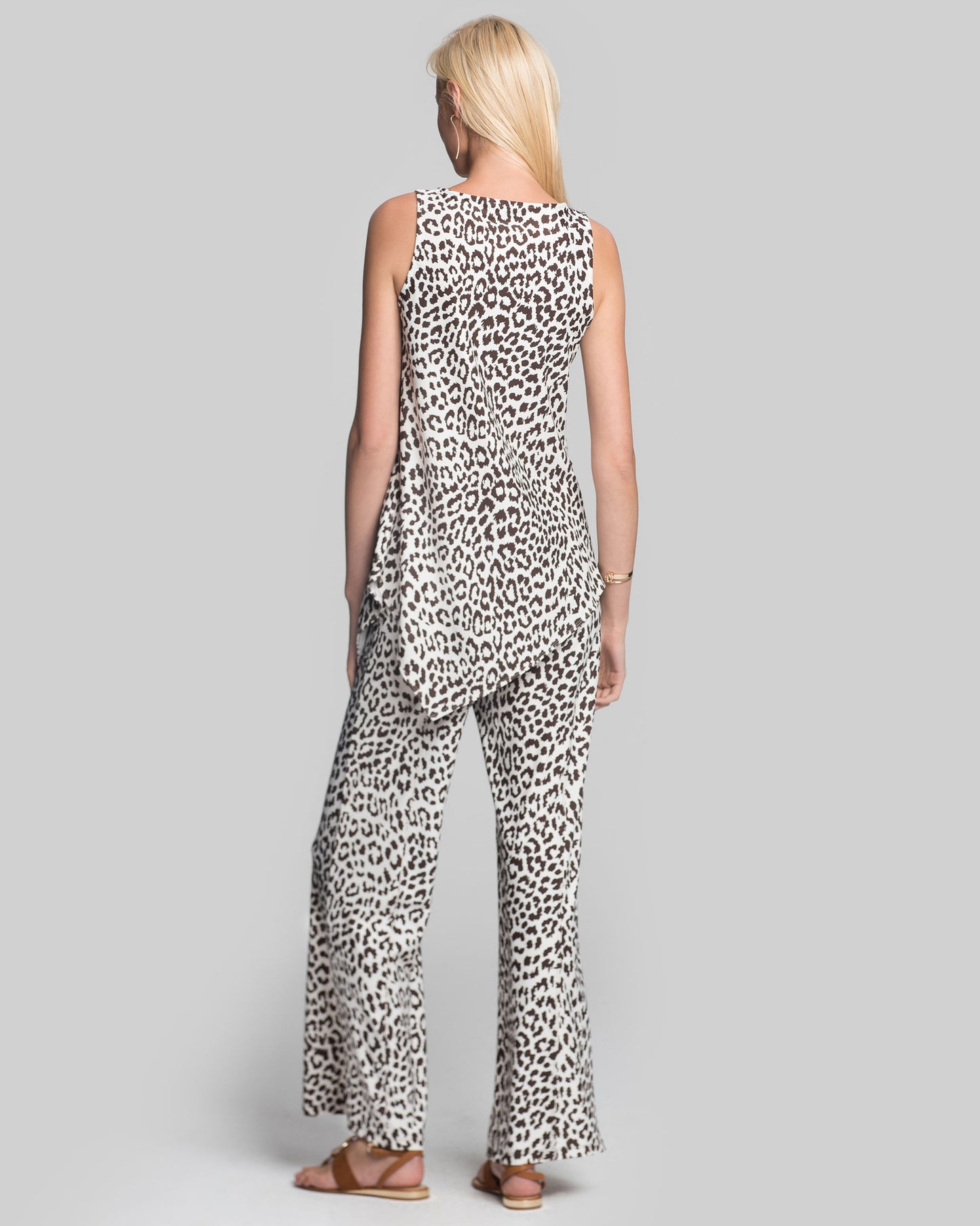 Salina Flare Leg Pant in Snow Leopard