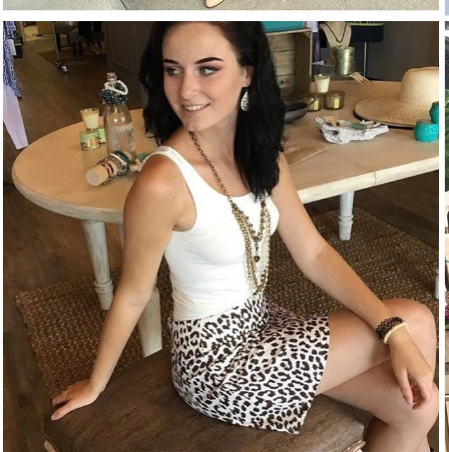 Tenerife Skort in Snow Leopard